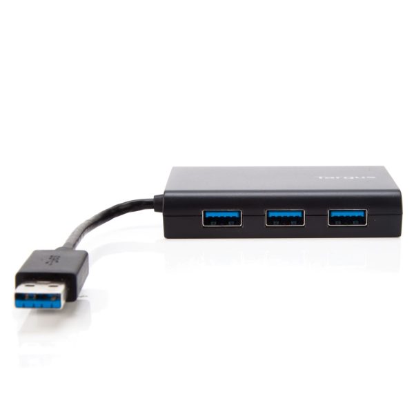 Targus USB 3.0 Hub With Gigabit Ethernet, Black, ACH122EUZ - Image 2
