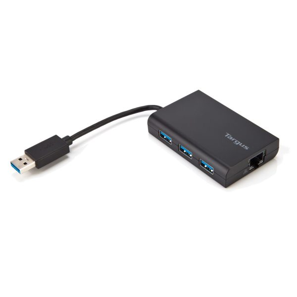 Targus USB 3.0 Hub With Gigabit Ethernet, Black, ACH122EUZ - Image 5