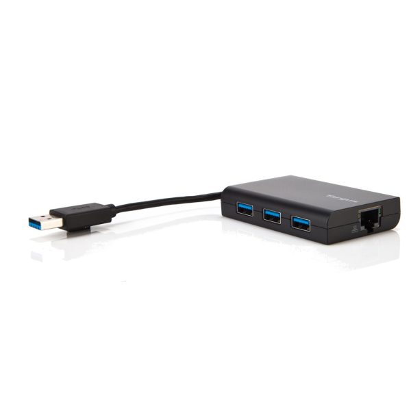 Targus USB 3.0 Hub With Gigabit Ethernet, Black, ACH122EUZ - Image 6