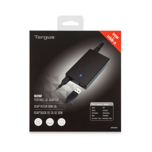 Targus Targus Compact Laptop & USB Tablet Charger (UK), APA042UK - Image 3