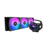 Cooler Master MasterLiquid Core Nex Series 360mm Liquid Cooler, Rotatable pump cover design, 360mm radiator, Lite 120 ARGB fan*3, ARGB, 400mm tubing length, Black, MLX-D36M-A18PA-R1