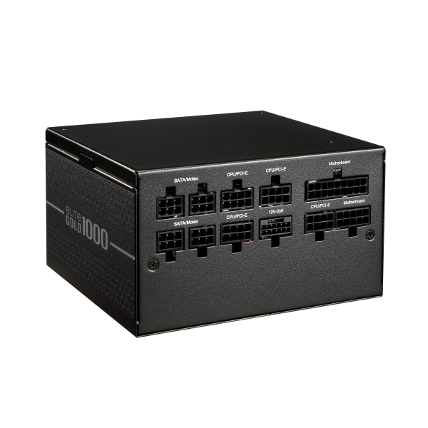 Cooler Master Elite Gold 1000W PSU, 80+ Gold Certified, INTEL ATX 31, FDB long-life bearing fan, Black, MPW-A001-AFAG-BUK - Image 2