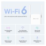Mercusys ME60X AX1500 Wi-Fi 6 Range Extender, White - Image 3