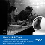 TP-Link Tapo C202 Pan/Tilt Home Security Camera, White - Image 8