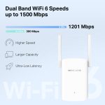 Mercusys ME60X AX1500 Wi-Fi 6 Range Extender, White - Image 4