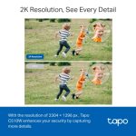 TP-Link Tapo C510W Outdoor Pan/Tilt Security WiFi Camera, White - Image 9