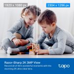 TP-Link Tapo TC71 Pan/Tilt Home Security Wi-Fi Camera, White - Image 3