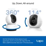 TP-Link Tapo C220 Pan/Tilt AI Home Security Wi-Fi Camera, White - Image 3