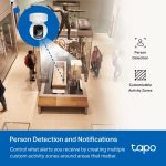 TP-Link Tapo C202 Pan/Tilt Home Security Camera, White - Image 7