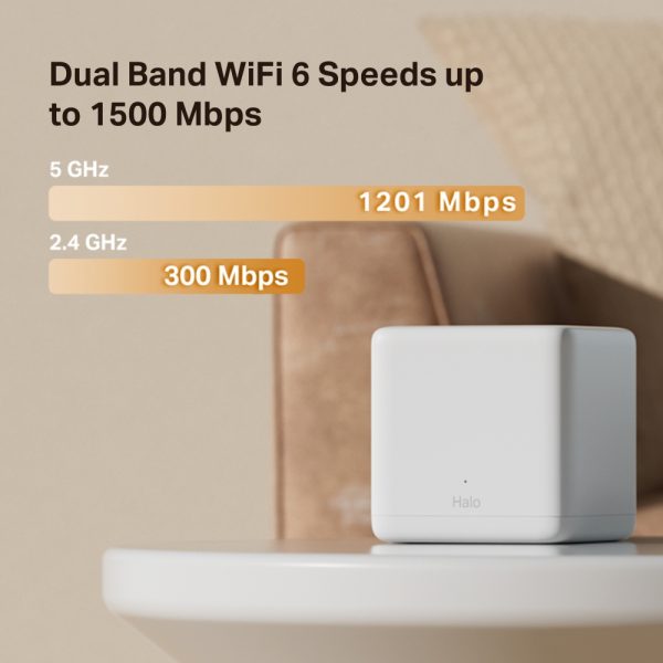 Mercusys Halo H60X AX1500 Whole Home Mesh WiFi 6 System, White - Image 4