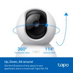 TP-Link Tapo C200 Pan/Tilt Home Security Wi-Fi Camera, White - Image 4