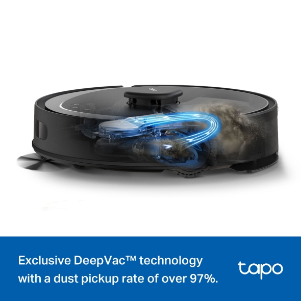 TP-Link Tapo RV30 Max 5300Pa Hyper Suction Robot Vacuum & Mop, Black - Image 9