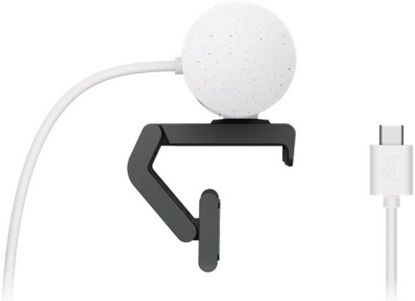 Logitech Brio 500 Full HD 1080p webcam with light correction, auto-framing, Off White, 960-001428 - Image 2