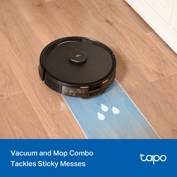 TP-Link Tapo RV30 Max 5300Pa Hyper Suction Robot Vacuum & Mop, Black - Image 8