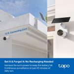 TP-Link Tapo C460 KIT Solar-Powered Security Camera Kit, White - Image 14