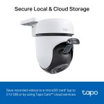 TP-Link Tapo C510W Outdoor Pan/Tilt Security WiFi Camera, White - Image 3