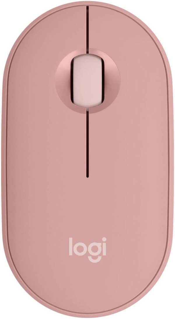 LOGITECH M350S Pebble 2 Bluetooth Mouse, Dongleless, Up to 4000 DPI, Tonal Rose, 910-007014 - Image 2