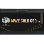 Cooler Master MWE GOLD 650 V3 ATX 31 Power Supply, 80+ Gold Certified, 120mm HDB Fan, Non-Modular, Peakpower 200 percent, Black, MPE-6502-ACAAG-3BUK - Image 2