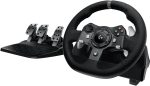 Logitech G920 Driving Force Racing Wheel and Floor Pedals, Real Force Feedback, Stainless Steel Paddle Shifters for Xbox Series X|S, Xbox One, PC, Mac - Black, 941-000124