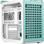 Cooler Master QUBE 500 Flatpack Macaron Small High Airflow Mid-Tower ATX Customizable Gaming PC Case, Tempered Glass, Vertical GPU Mount, USB-C, Carrying Handle, Gem Mini, Q500-DGNN-S00