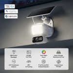 TP-Link Tapo C615F KIT Solar-Powered Floodlight Pan/Tilt Security Camera Kit, White - Image 3