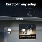 TP-Link Tapo C615F KIT Solar-Powered Floodlight Pan/Tilt Security Camera Kit, White - Image 4