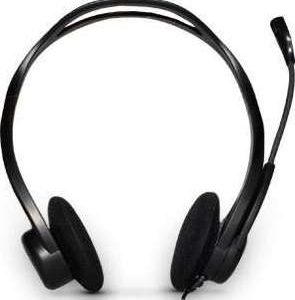 Logitech 960 USB Computer Headset, Noise Cancelling Microphone, Plug And Play, Black, 981-000100