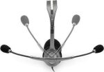 Logitech H110 Stereo Wired Headset, 3.5mm dual plug, Silver, 981-000271 - Image 3