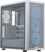 Cooler Master Elite 502 Computer Case, 3 X Pre-Installed Argb Fans, Upto 420mm AIO Support, ATX Motherboard Support, Ready for RTX 50 Series Upto 410mm, Type C Connector, White, E502-WGNN-S00