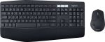 Logitech MK850 Multi-Device Wireless Keyboard and Mouse Combo, 2.4GHz Wireless & Bluetooth, Curved Keyframe, 12 Programmable Keys, Arabic KB, Black, 920-010568 - Image 4