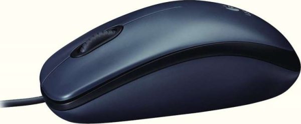 Logitech M90 Wired Mouse, 1000DPI Optical Tracking, Black, 910-001793 - Image 2