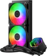 Cooler Master MasterLiquid Core II Series 240mm Liquid Cooler, Infinity mirror cover, 240mm radiator, Lite 120 ARGB fan*2, ARGB Gen 1, Paper tray, Black, MLW-D24M-A18PA-R1 - Image 2