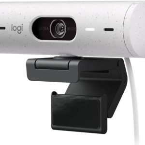 Logitech Brio 500 Full HD 1080p webcam with light correction, auto-framing, Off White, 960-001428
