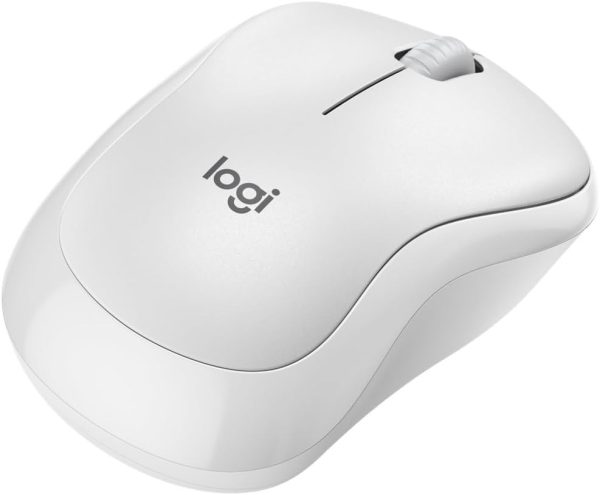 Logitech M240 Silent Bluetooth Mouse, Wireless, Compact, Portable, Smooth Tracking, 18-Month Battery, for Windows, macOS, ChromeOS, Compatible with PC, Mac, Laptop, Tablets - White, 910-007120 - Image 5