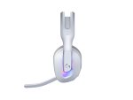 Logitech G522 LIGHTSPEED Wireless Gaming Headset, LIGHTSYNC RGB, Full Bandwidth Mic & Advanced Synchronized Audio, Tri-Connectivity with LIGHTSPEED, Bluetooth, USB-A to USB-C for PC, White, 981-001550 - Image 3