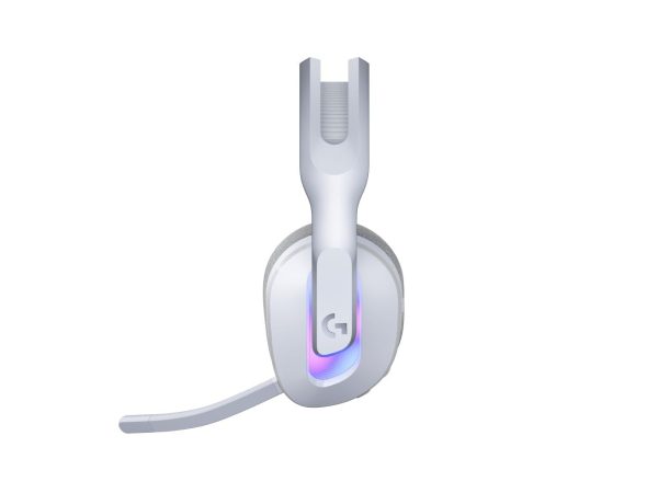 Logitech G522 LIGHTSPEED Wireless Gaming Headset, LIGHTSYNC RGB, Full Bandwidth Mic & Advanced Synchronized Audio, Tri-Connectivity with LIGHTSPEED, Bluetooth, USB-A to USB-C for PC, White, 981-001550 - Image 3