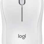 Logitech M240 Silent Bluetooth Mouse, Wireless, Compact, Portable, Smooth Tracking, 18-Month Battery, for Windows, macOS, ChromeOS, Compatible with PC, Mac, Laptop, Tablets - White, 910-007120