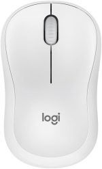 Logitech M240 Silent Bluetooth Mouse, Wireless, Compact, Portable, Smooth Tracking, 18-Month Battery, for Windows, macOS, ChromeOS, Compatible with PC, Mac, Laptop, Tablets - White, 910-007120