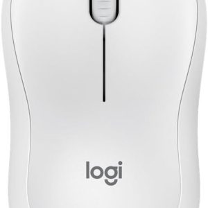 Logitech M240 Silent Bluetooth Mouse, Wireless, Compact, Portable, Smooth Tracking, 18-Month Battery, for Windows, macOS, ChromeOS, Compatible with PC, Mac, Laptop, Tablets - White, 910-007120
