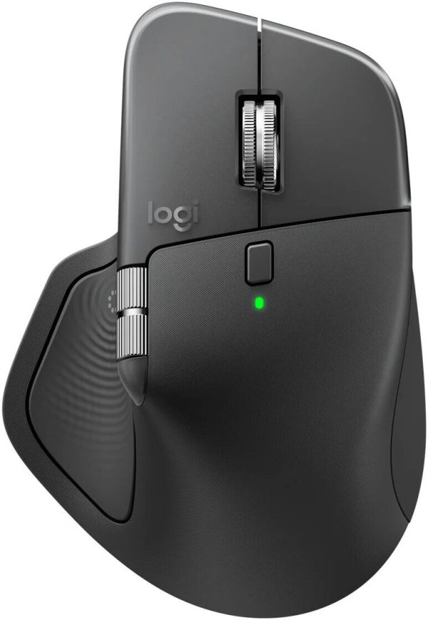Logitech MX Master 4 High-performance Wireless Mouse with haptic feedback, USB-C Fast Charging, Graphite, 910-007562 - Image 4