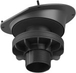 Logitech Tap Riser Mount, Elevated table mount with swivel and cable management for Logitech Tap and Tap IP meeting room touch controllers, Black, 952-000080 - Image 2