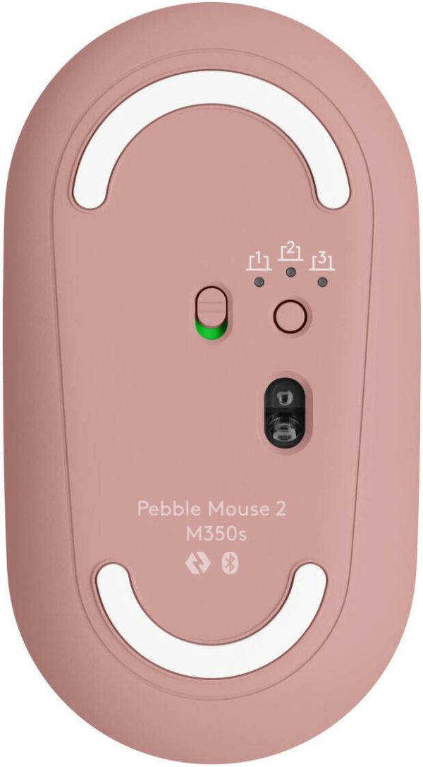 LOGITECH M350S Pebble 2 Bluetooth Mouse, Dongleless, Up to 4000 DPI, Tonal Rose, 910-007014 - Image 5