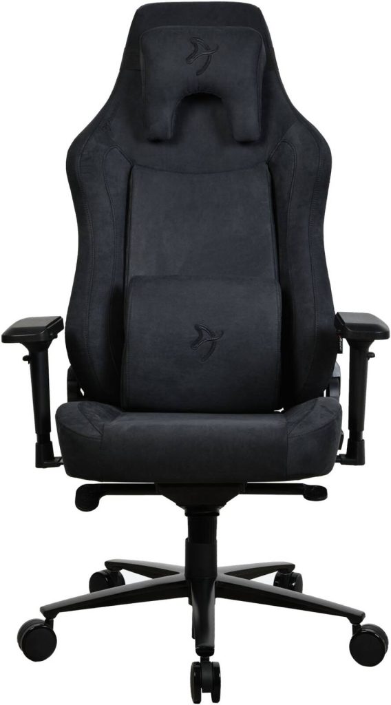 Arozzi Vernazza XL Supersoft Gaming Chair, Lumbar support and neck pillow in memory foam, Recline the backrest up to 165°, Pure Black, VERNAZZA-XL-SPSF-PBK
