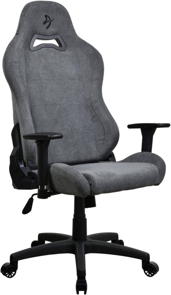 Arozzi Torretta Series Soft Fabric Gaming Chair, 3D Armrests, 120 kg Weight Capacity, Two soft support pillows for your head and back, Recline the backrest up to 165°, Ash, TORRETTA-SFB-ASH2 - Image 3