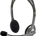 Logitech H111 Wired Headset, Stereo Headphones With Noise Cancelling Microphone, 3.5 mm Audio Jack, Pc/Mac/Laptop/Smartphone/Tablet - Black, 981-000593