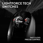 Logitech G PRO X SUPERLIGHT 2c wireless gaming mouse, 53 g pro-grade compact mouse with 5 programmable buttons, USB-C charging, 44K DPI sensor, up to 8 kHz polling for PC/Mac, Black, 910-007532 - Image 3
