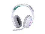 Logitech G522 LIGHTSPEED Wireless Gaming Headset, LIGHTSYNC RGB, Full Bandwidth Mic & Advanced Synchronized Audio, Tri-Connectivity with LIGHTSPEED, Bluetooth, USB-A to USB-C for PC, White, 981-001550