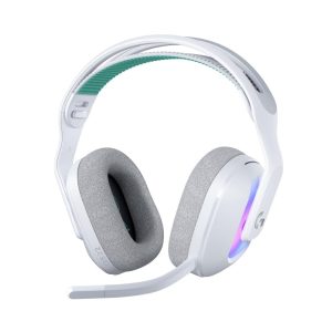 Logitech G522 LIGHTSPEED Wireless Gaming Headset, LIGHTSYNC RGB, Full Bandwidth Mic & Advanced Synchronized Audio, Tri-Connectivity with LIGHTSPEED, Bluetooth, USB-A to USB-C for PC, White, 981-001550