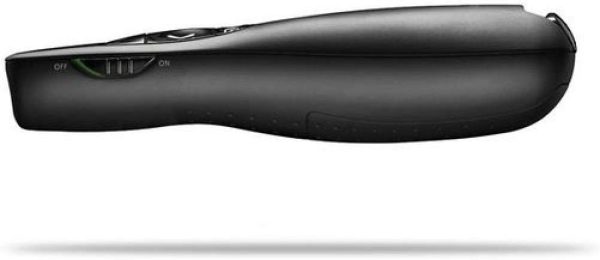 Logitech R400 Wireless Presentation Remote, 2.4 GHz USB-Receiver, Red Laser Pointer, 15-Meter Operating Range, 6 Buttons Intuitive Slideshow, Control Battery Indicator, Black, 910-001356 - Image 4
