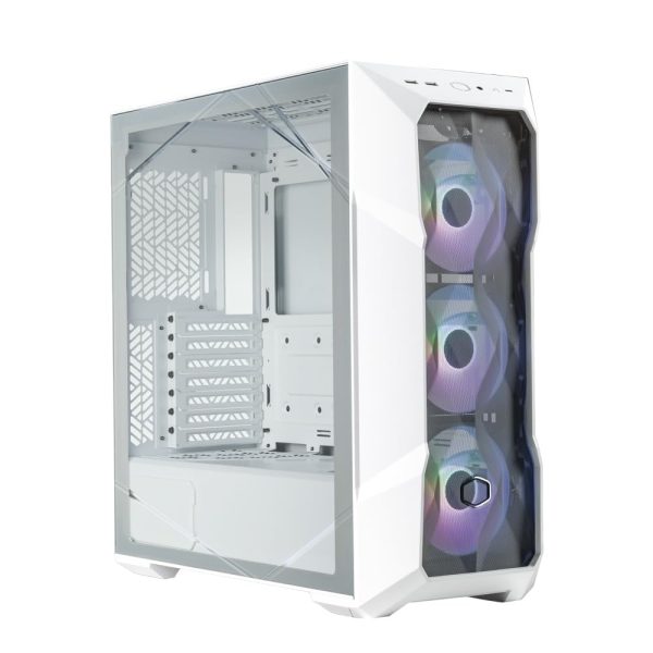 Cooler Master TD500 Mesh V2 Computer Case, ARGB & PWM Hub Included, Type C Connector, Top Removable, 3 x 120mm ARGB Fans, 360mm Radiator Support, Gaming Case, White, TD500V2-WGNN-S00 - Image 3